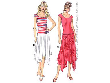 Handkerchief Skirt Pattern BSS-141 - Quilt Patterns, ePatterns